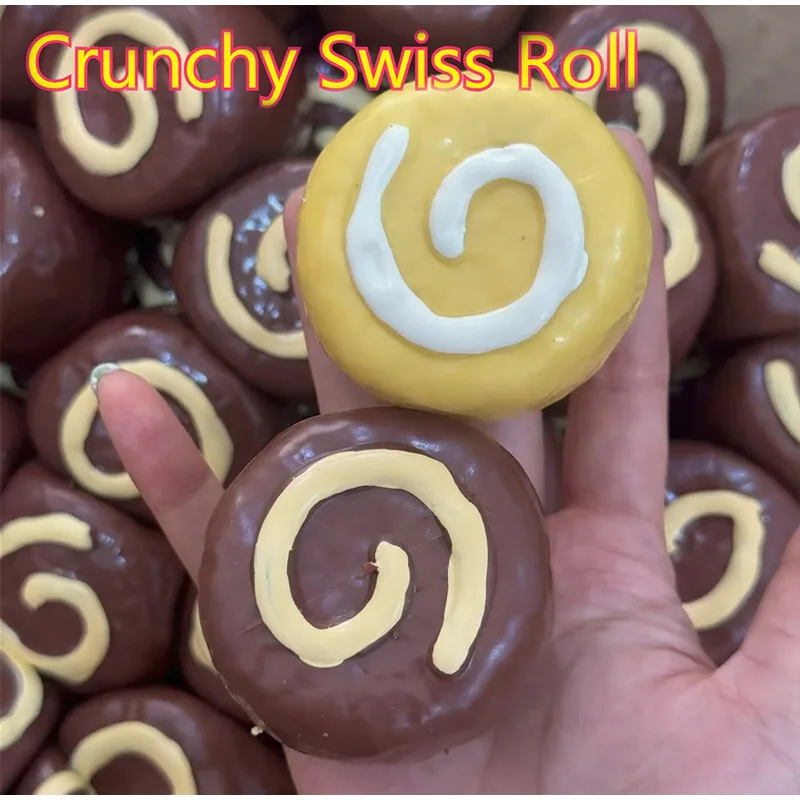 2026 Crunchy Swiss Roll Squishy Handmade Ball Love Pig Slow Rebound Fidget Squeeze Toy Sensory Anxiety Relief Stress Toy ASMR