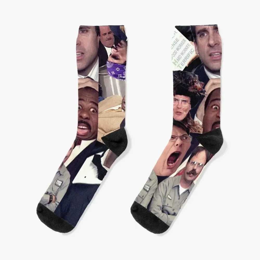 

Office Mashup Socks custom Run golf Boy Socks Women's