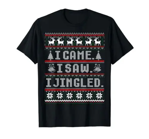 I Came I Saw I Jingled Funny Christmas T-Shirt