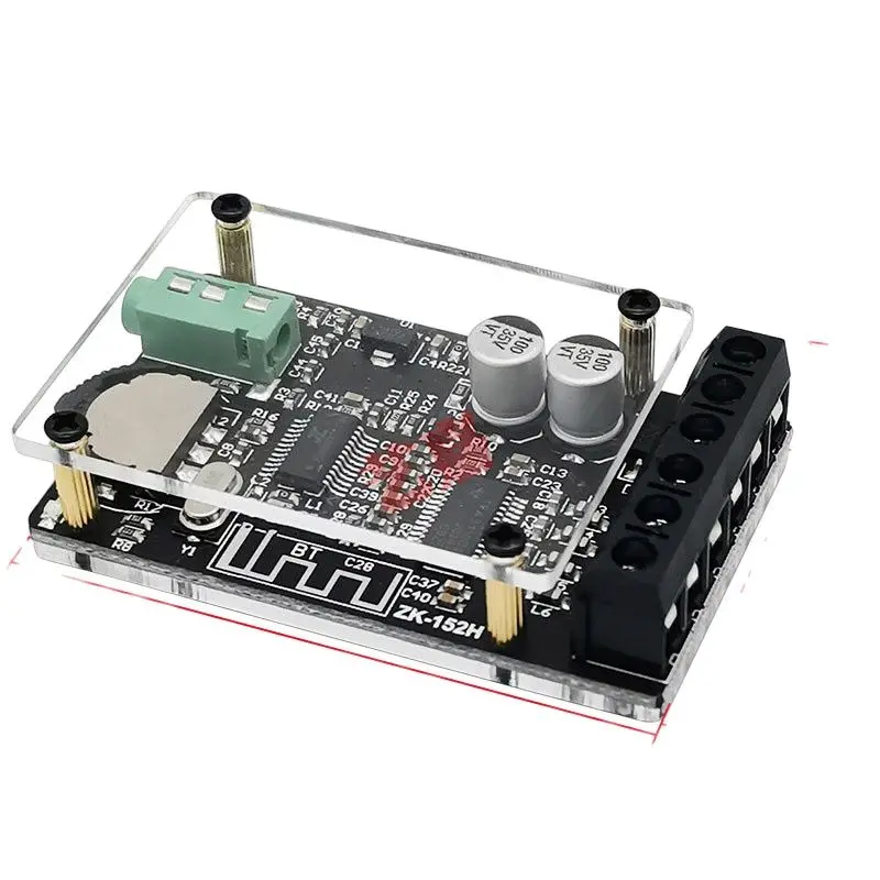 Плата цифрового усилителя мощности Hi-Fi с Bluetooth 5,0, 2,0, двухканальный, 12 В, 2*20 Вт