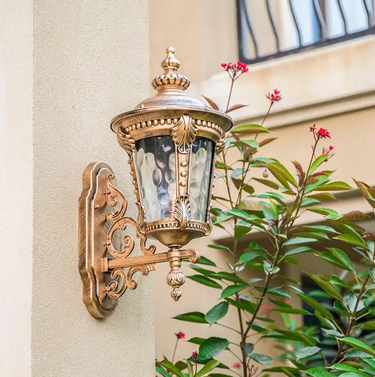 Outdoor Wall Lantern Light Waterproof Porch Sconces Wall Mounted Lighting Modern Matte Black Wall Lamps