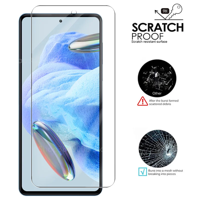 Funda protectora de cristal 6 en 1 para Xiaomi Redmi Note 12 Pro vidrio templado Redmy Note12 Pro + 12Pro Plus 12S protectores de pantalla de cámara