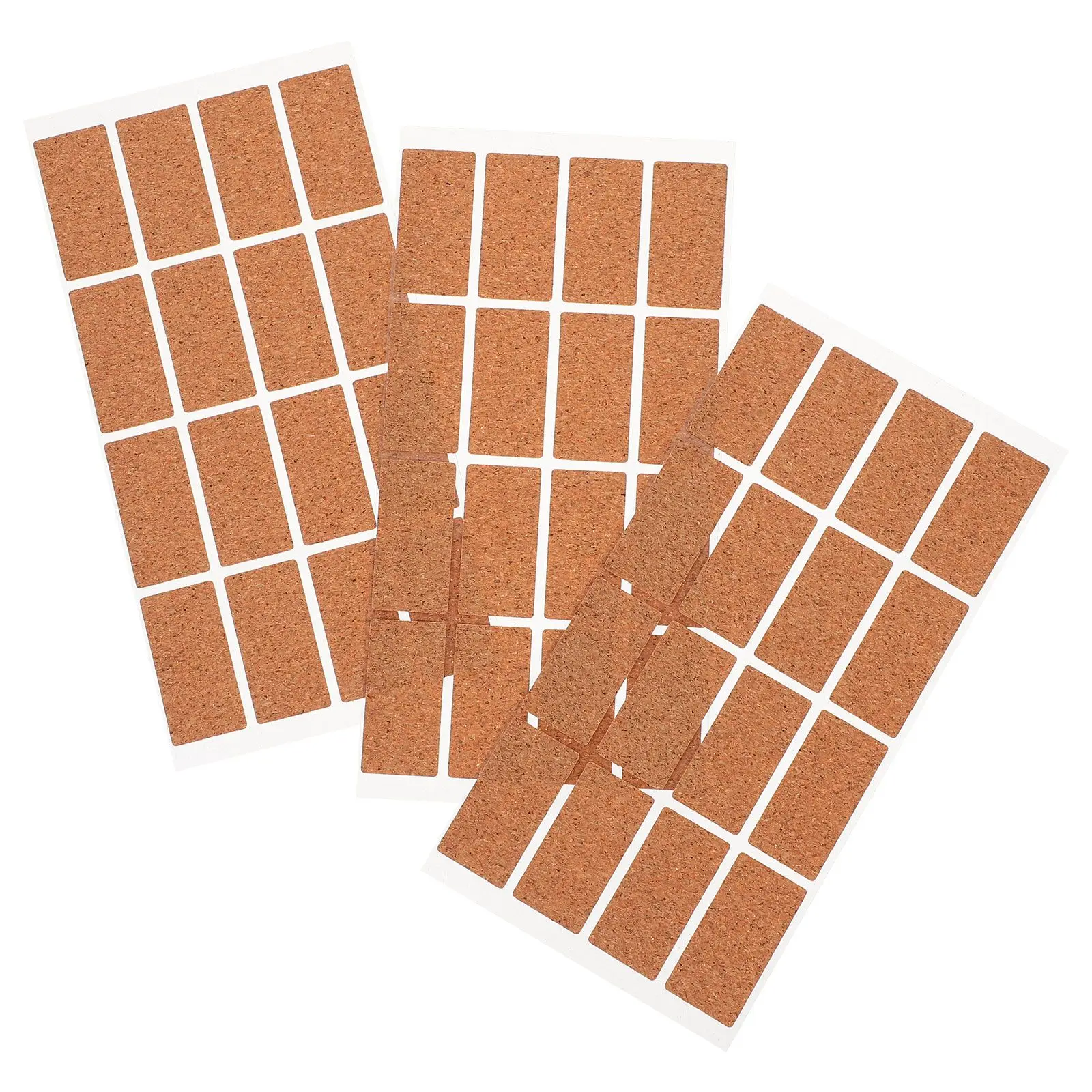 

48 Pcs Water Resistant Stickers Cork Labels 15x30mm Kitchen Pantry Storage Food Bottle Tags Soft Wood Craftsmanship