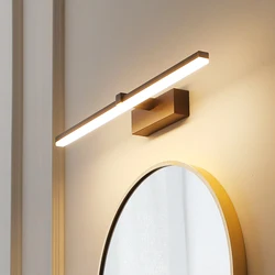 Modern Wall Light Bathroom LED Hardwares Wall Lamp Three Colors Light Aluminum Led  Indoor Wall Sconces Fixture Make Up light