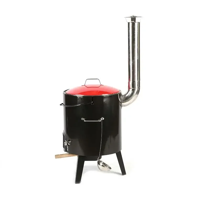 Griglia per barbecue per vendite calde con pentole e mestolo in acciaio inossidabile