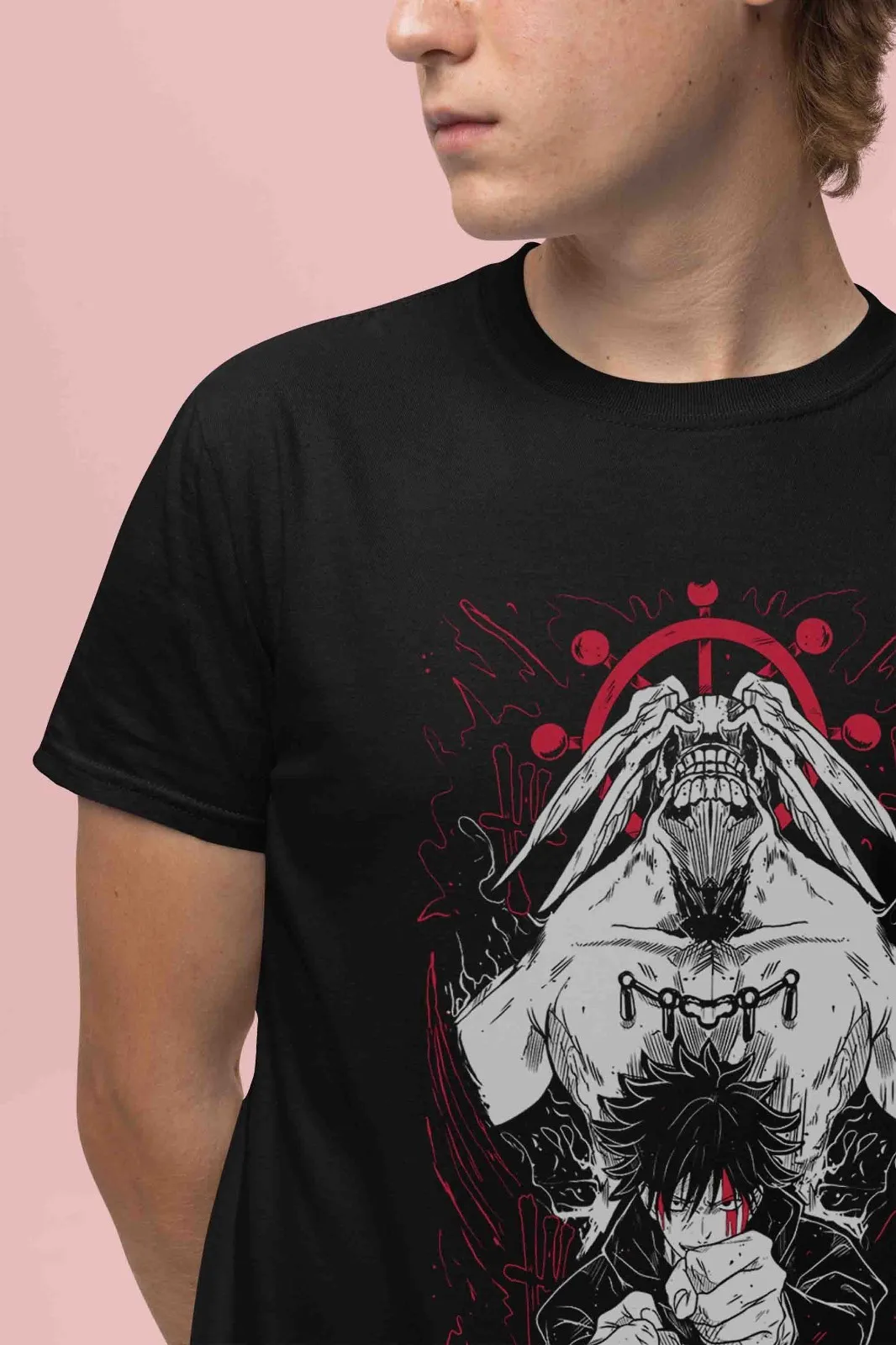 Jujutsu Kaisen Shirt Megumi Fushiguro T-Shirt Gojo Toji Top JJK Anime Mahoraga