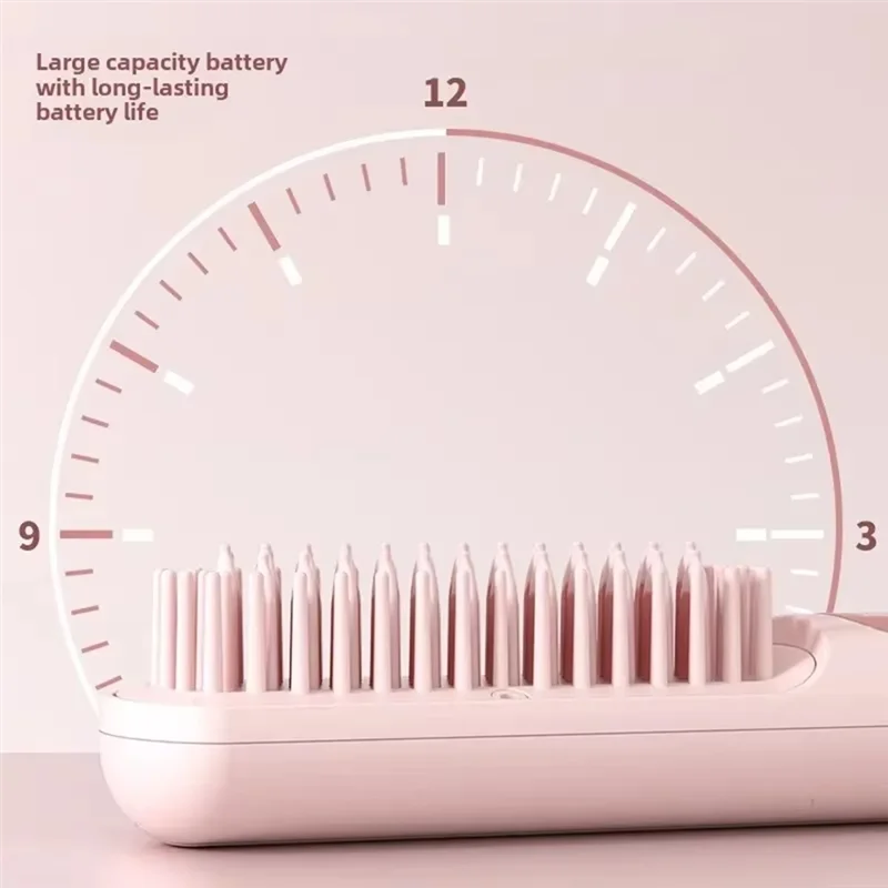 A99G-Portable Wireless Hair Straightener Dual-Purpose Styling Comb Styling Comb For Curling 3
