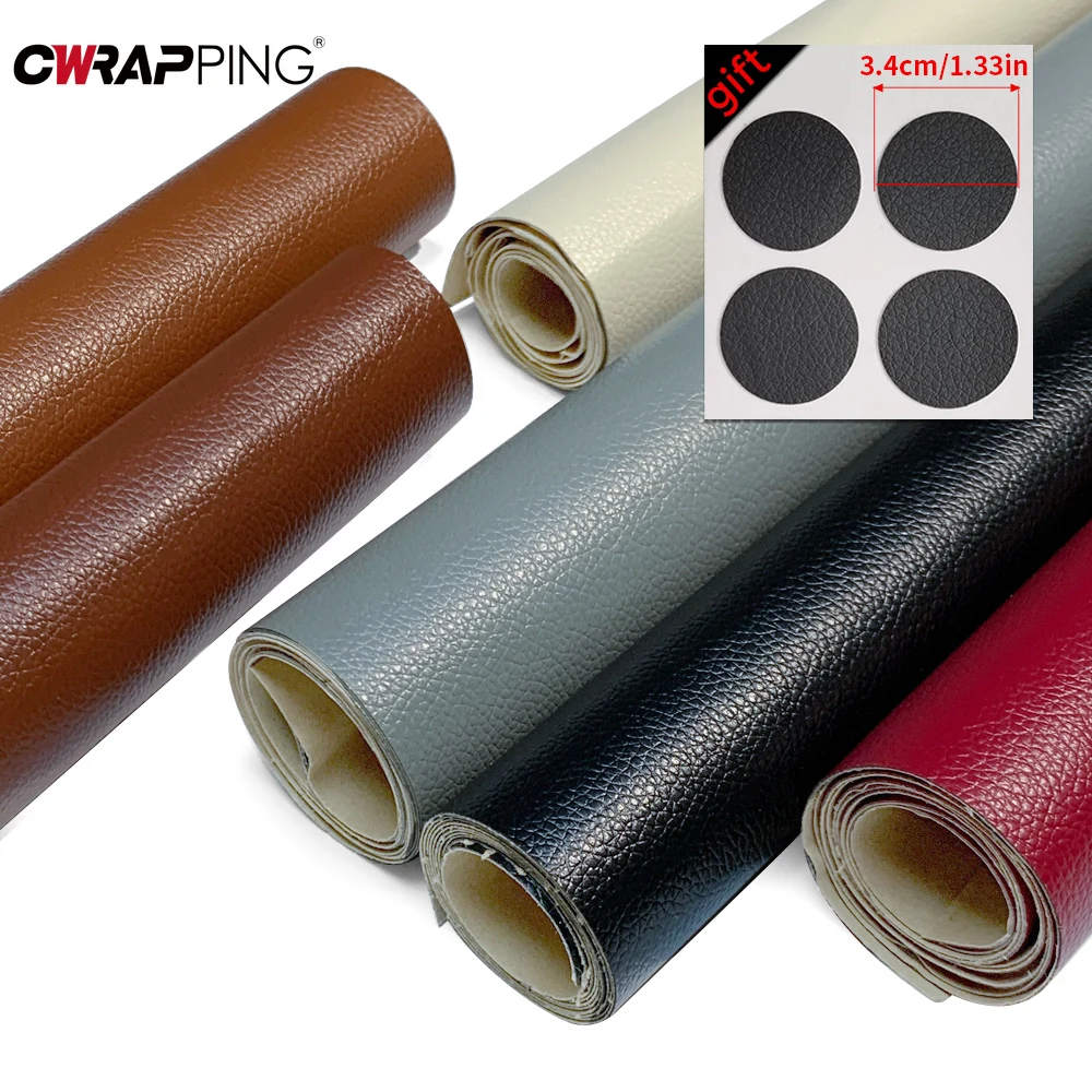 

DIY Leather Repair Sticker Motorcycle Car Stickers Self-adhesive PU Leather Skin Fabric Sheet for Motorcycle Tinker Accessories