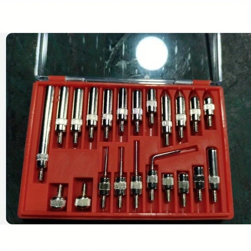 22pcs/Set  Pin Type Electric Meter Probe Set | Carbon Steel Material，Sandproof，Shrink-Resistant，Analog Display