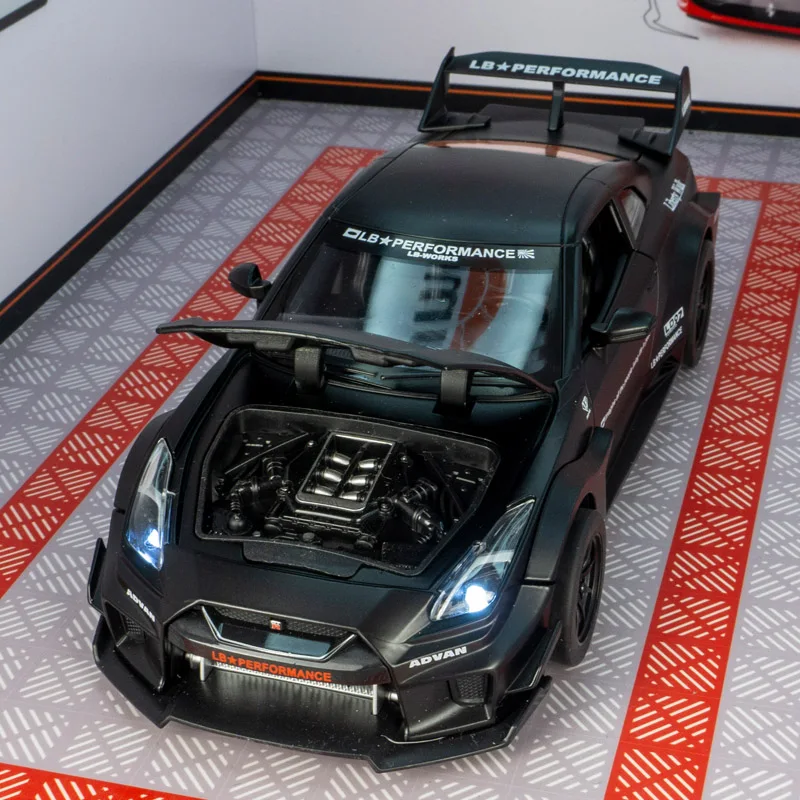 1:24 nissan gtr csr2 skyline ares diecasts & spielzeug fahrzeuge metall spielzeug auto modell hohe simulation zurückziehen sammlung kinderspiel zeug