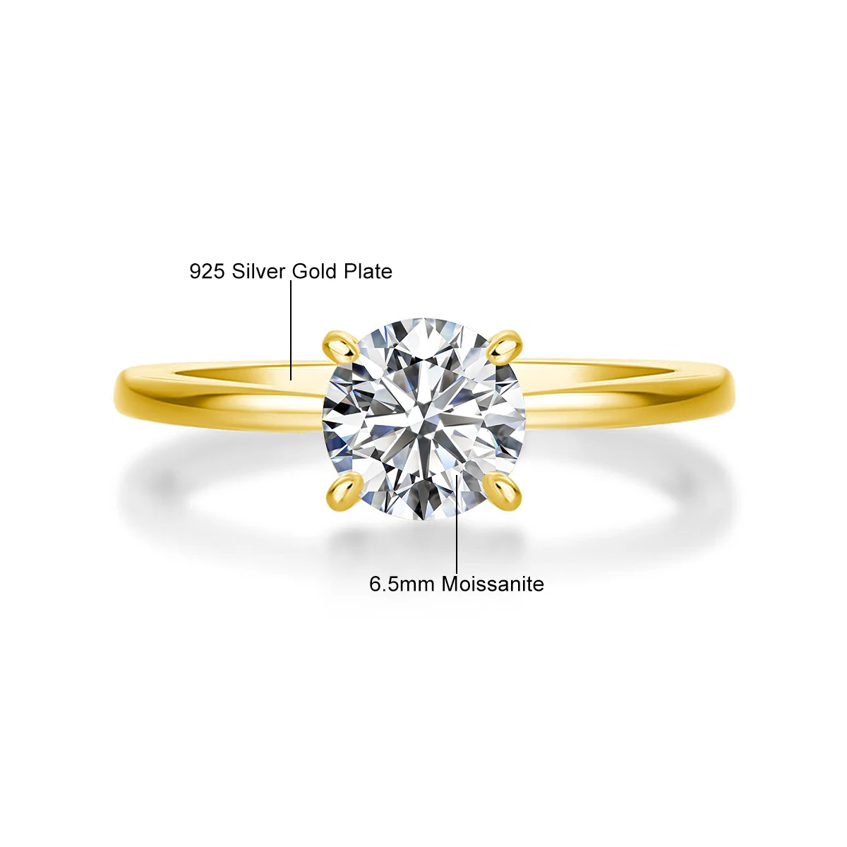 Szjinao 14k Gold Filled ring Moissanite 1ct 2ct 3ct D Color VVS1 Wedding Jewelry For Women With GRA Certificate High Quality New - Image 6