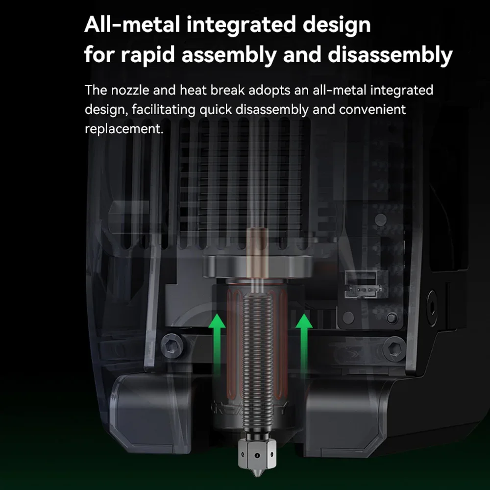 Creality Genuine E3D Obxidian ™   Узел сопла с высоким расходом серии K2 для деталей 3D-принтера K2 Plus Creality Hi 0,4 мм/0,6 мм/0,8 мм