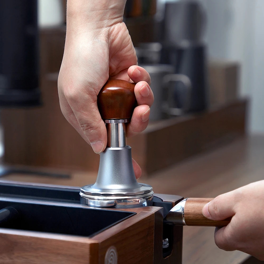 zeroHero 5 Sword Tamper 58.5mm 90Deg Auto Level Constant Force Ripple Base Anti Shake for Espresso Machine Home Barista Brew Set
