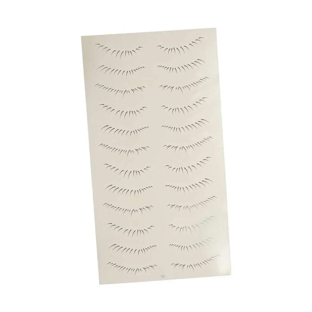 ธรรมชาติหลายสไตล์ Lower Eyelash Tattoo สติก