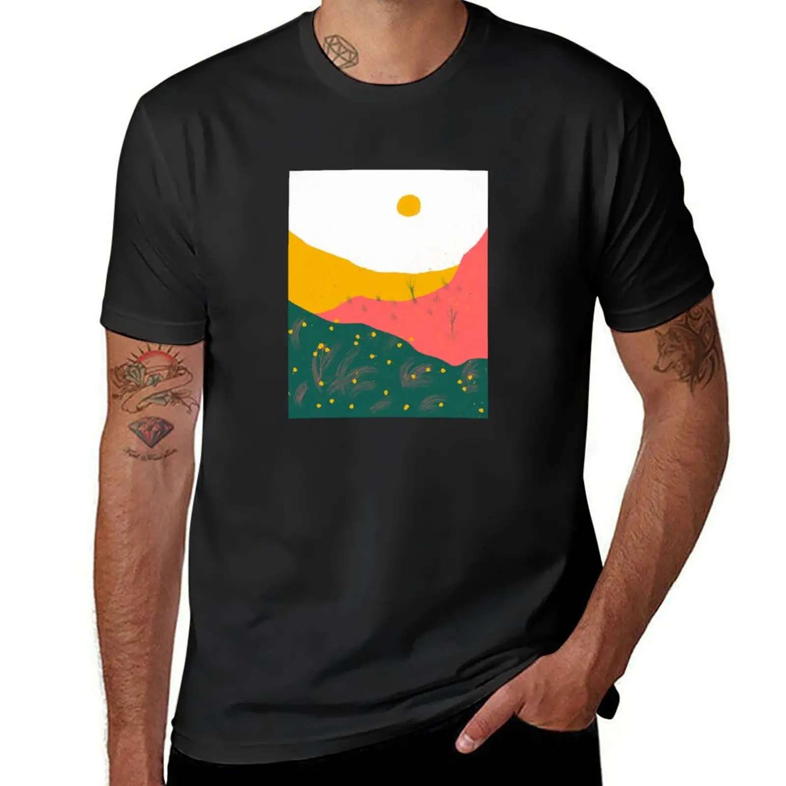 

Landscape Art 3 T-Shirt customs design your own shirts graphic tees mens t shirts casual stylish