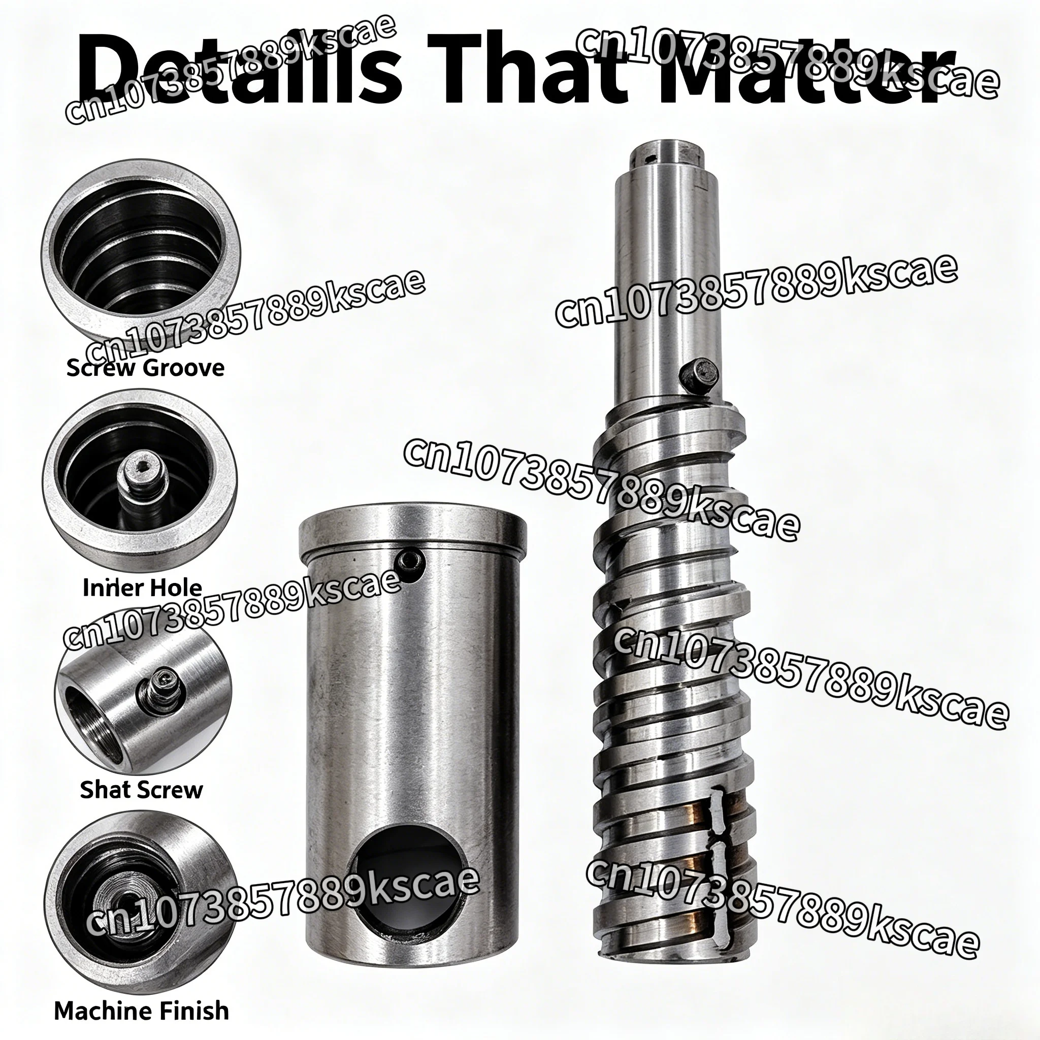 Corn Screw Screw Sleeve Jinshi Small Multifunctional Expanding Machine Supporting Parts Food Machinery Parts