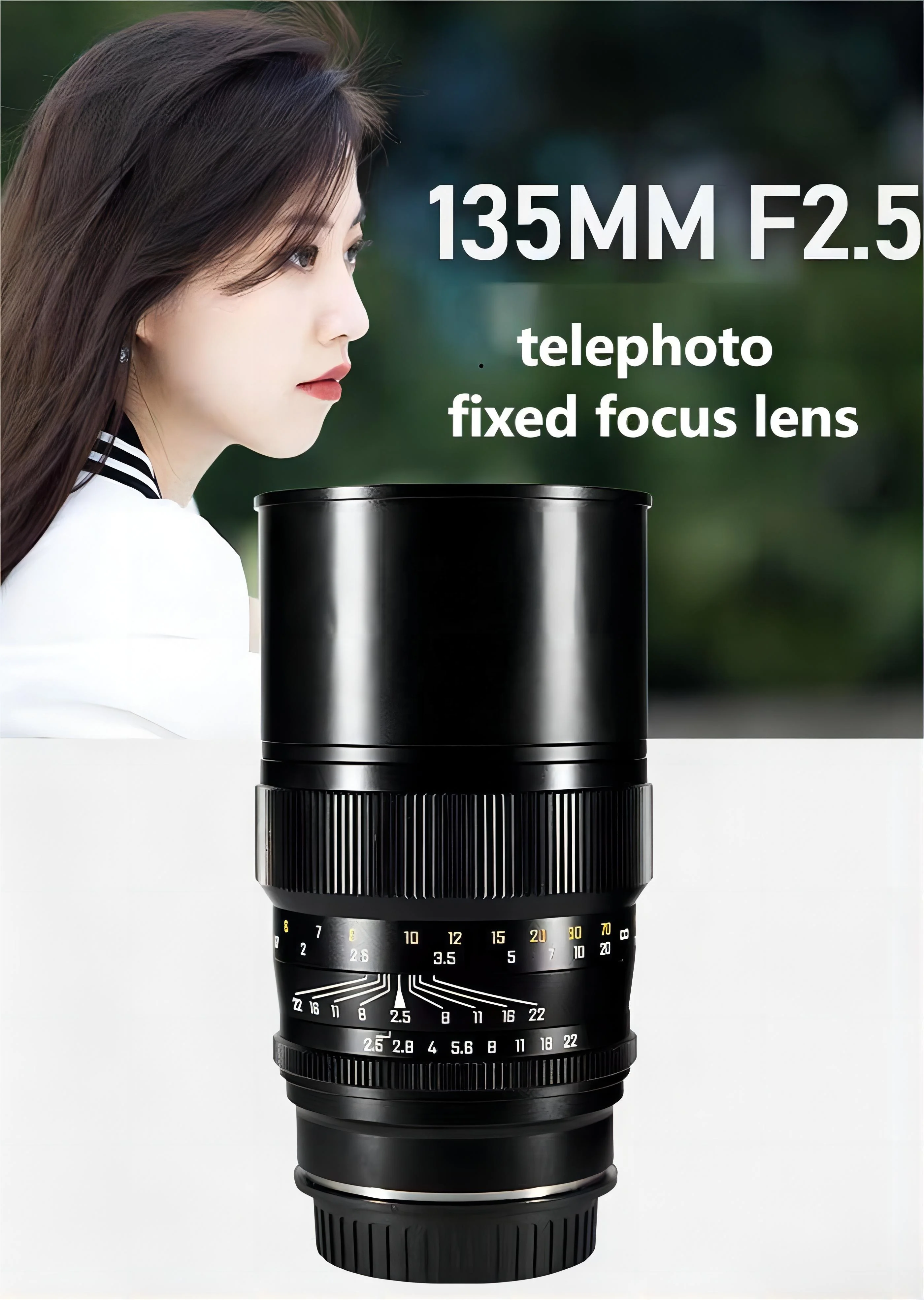Telephoto Prime Lens 135mmF2.5 with APO Design Compatible