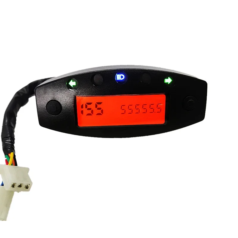 High-Quality Small-Scale Motorcycle Digital Dash Universal LCD Speedometer Instruments Tachometer