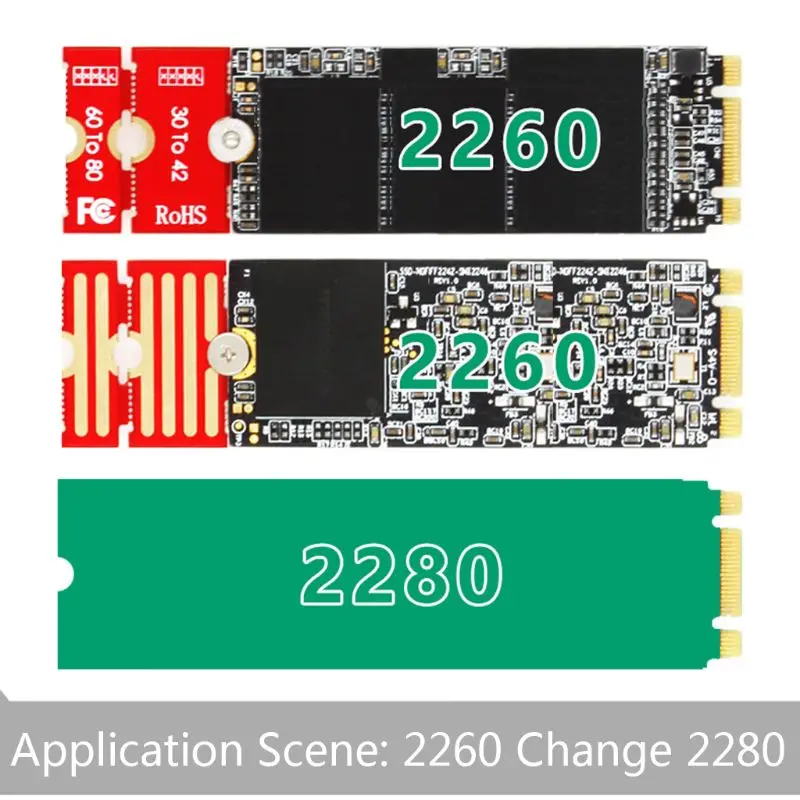 SSD for 2230 2242 2260 2280 for M.2 Extended Bracket M2PLUS NGFF NVME for M.2 Extended Transfer SSD