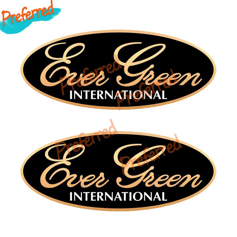 2x Evergreen International Decal Car Sticker Bass Boat Lure FIshing Customizable in Any Sticker Size -No Background