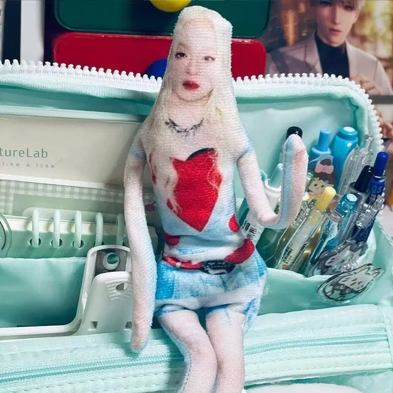 Custom Doll with Face Photo, Personalized Photo Doll Funny Bendable Plush Figure with Internal Wire, Unique DIY Photos