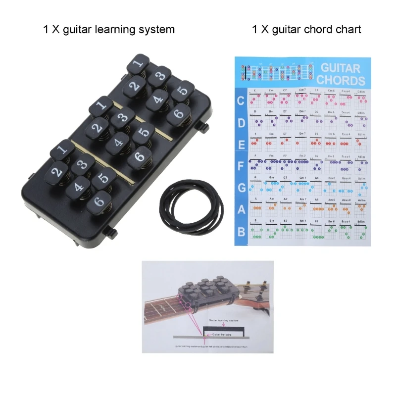 Useful Guitar Chord Trainer Guitar Practice Tool for Beginner GuitarTeaching Aid Guitar Chord Learning Tools