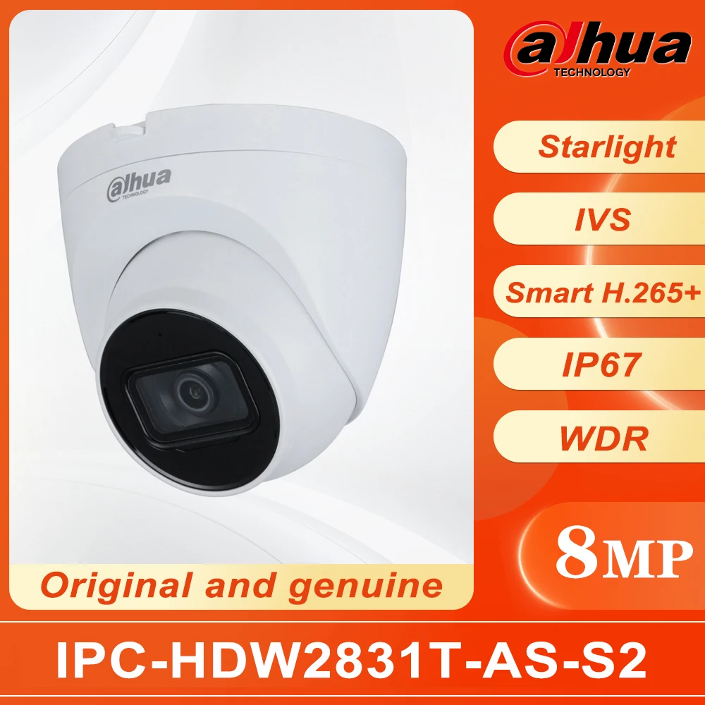 Dahua security camera system 8MP Hd surveillance camera IPC-HDW2831T-AS-S2