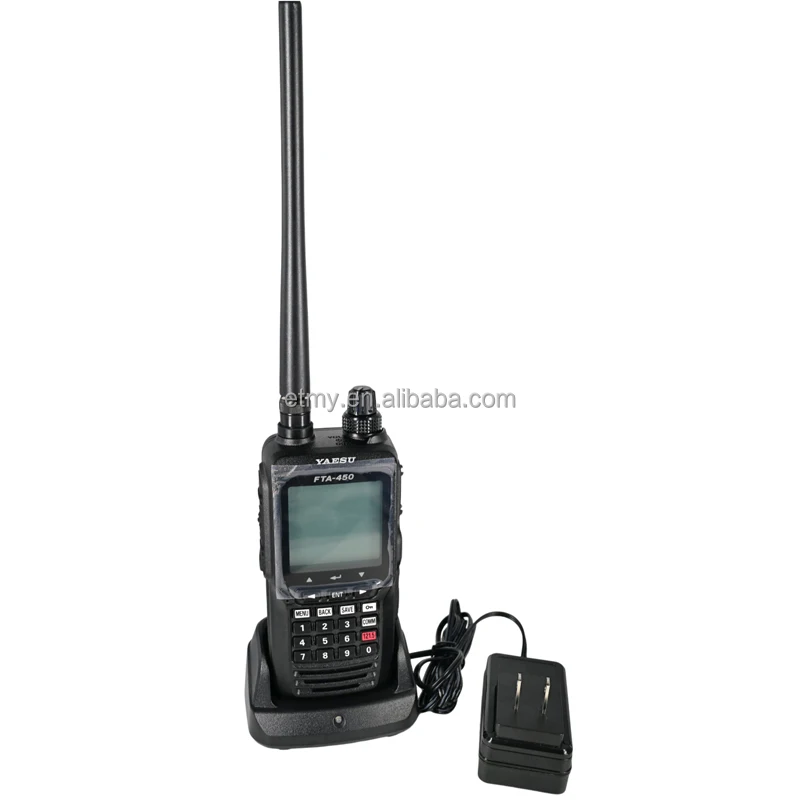 Yaesu FTA-450L 항공 에어밴드 라디오 Vhf 에어밴드 트랜시버 장거리 워키토키