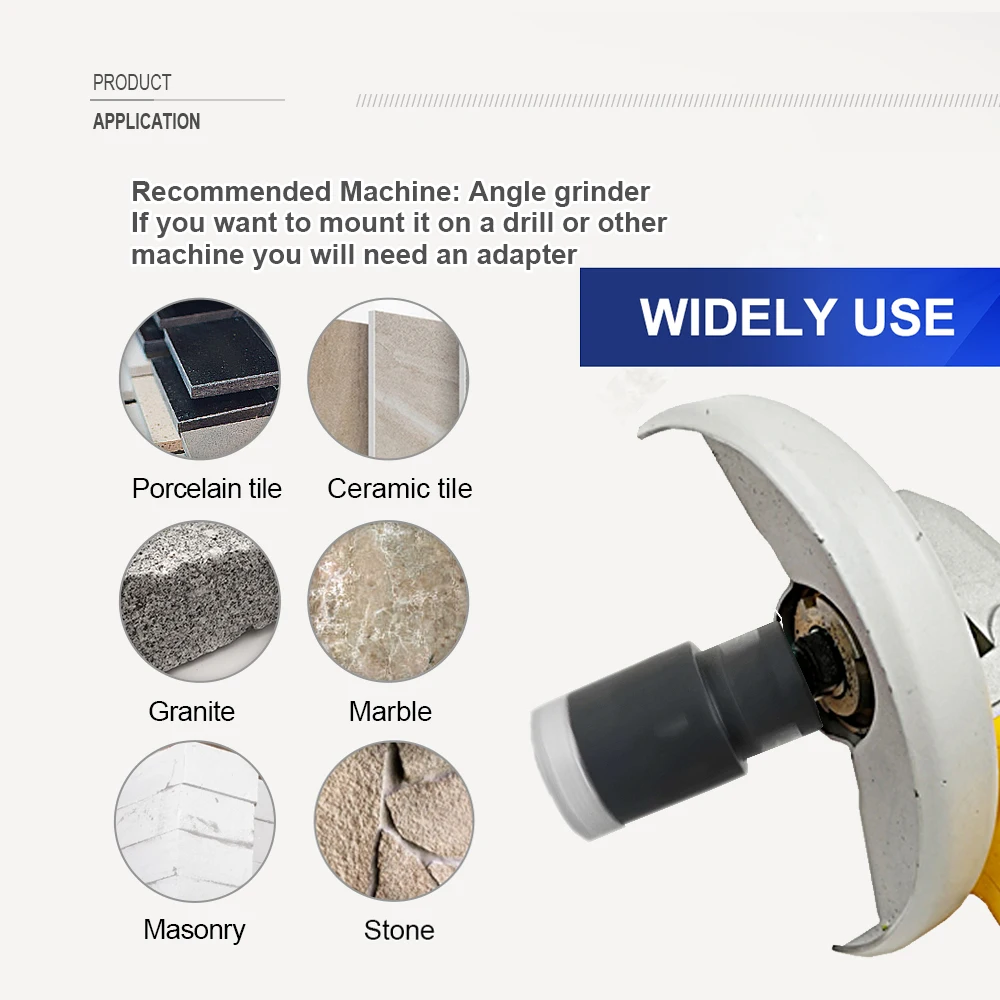 SHDIATOOL 1Pc Diamond Drill Bit 6-100mm Drilling Crown For Marble Ceramic Granite Porcelain Hole Saw Masonry M14 Thread Core Bit