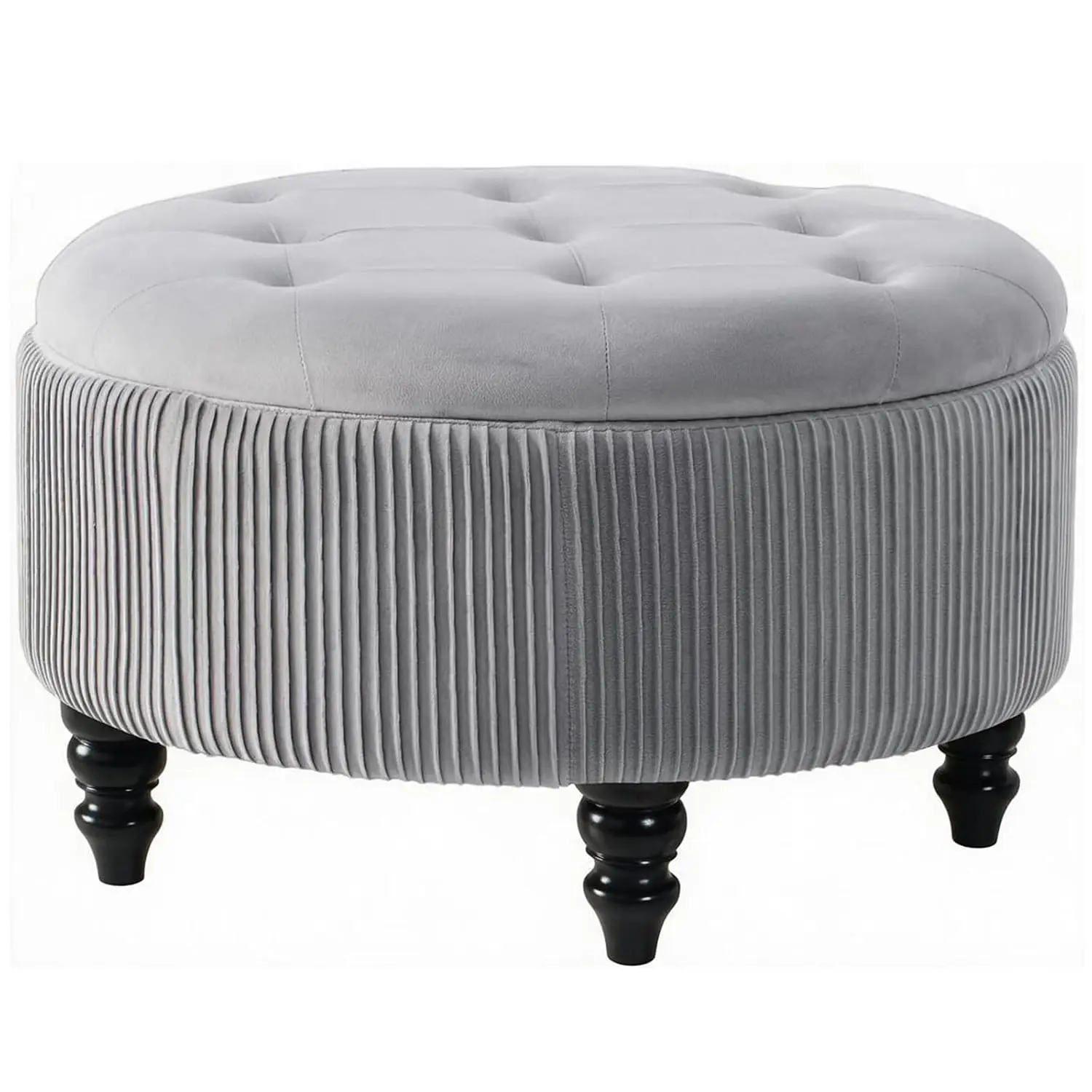 24Inch Round Storage Ottoman Coffee Table for Living Room, Customized