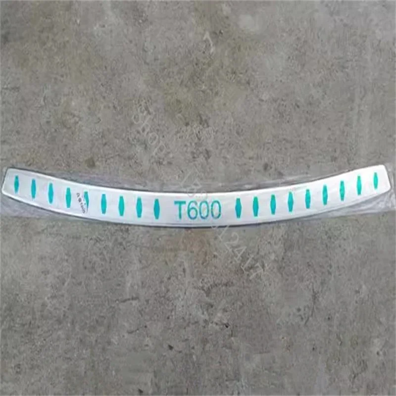 Car Accessories for Zotye T600 2014 2015 2016 2017 stainless steel Rear Bumper Protector Sill Trunk Tread Plate Trim