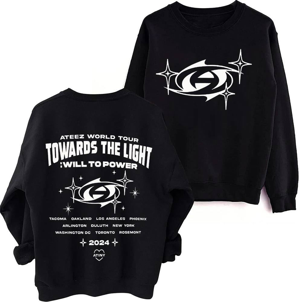 

ATZ Towards The Light Tour Sweatshirt Harajuku Long Sleeve Oversized Popular Music Hoodie Fans Gift