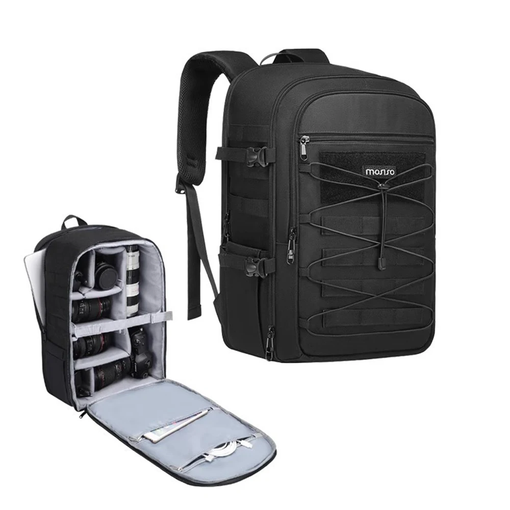 Large Capacity Backpack Camera Bag Photography Tactical Multi-Function Drone Computer Bag Suitable for Canon and Sony