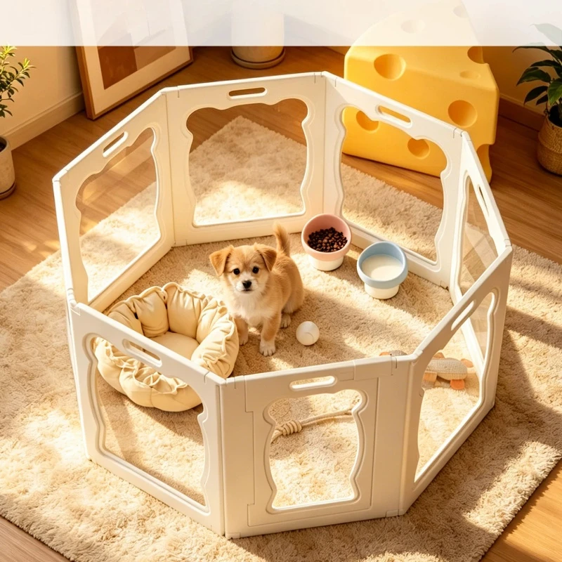 Playpen Grating Dog Fence Accessories Retractable Security Barrier Stuff Dog Fence Supplies Large Mascotas Perros Dog Supplies