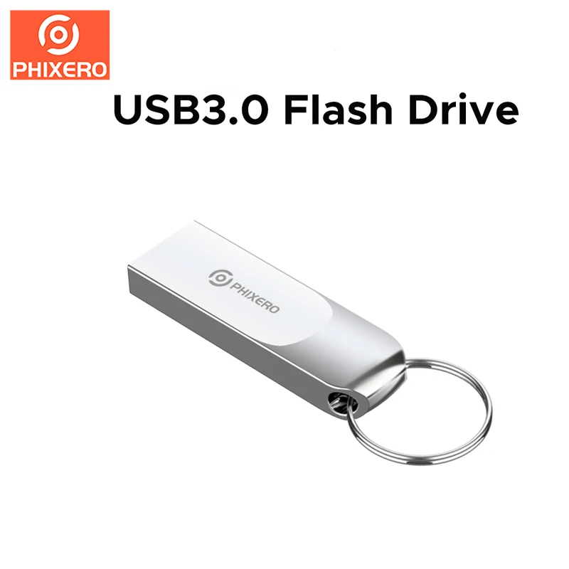 PHIXERO USB Flash Drive 128GB 3.0 High-speed PenDrive 128GB USB Memory stick 128GB USB flash drive with 5Gbp/s high speed