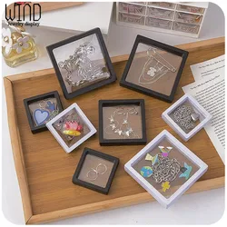 Jewelry Ring Earring Display Stand Box PE Film Pendant Holder Coin Badge Medal Storage Loose Diamond Gem Stone Presentation Case