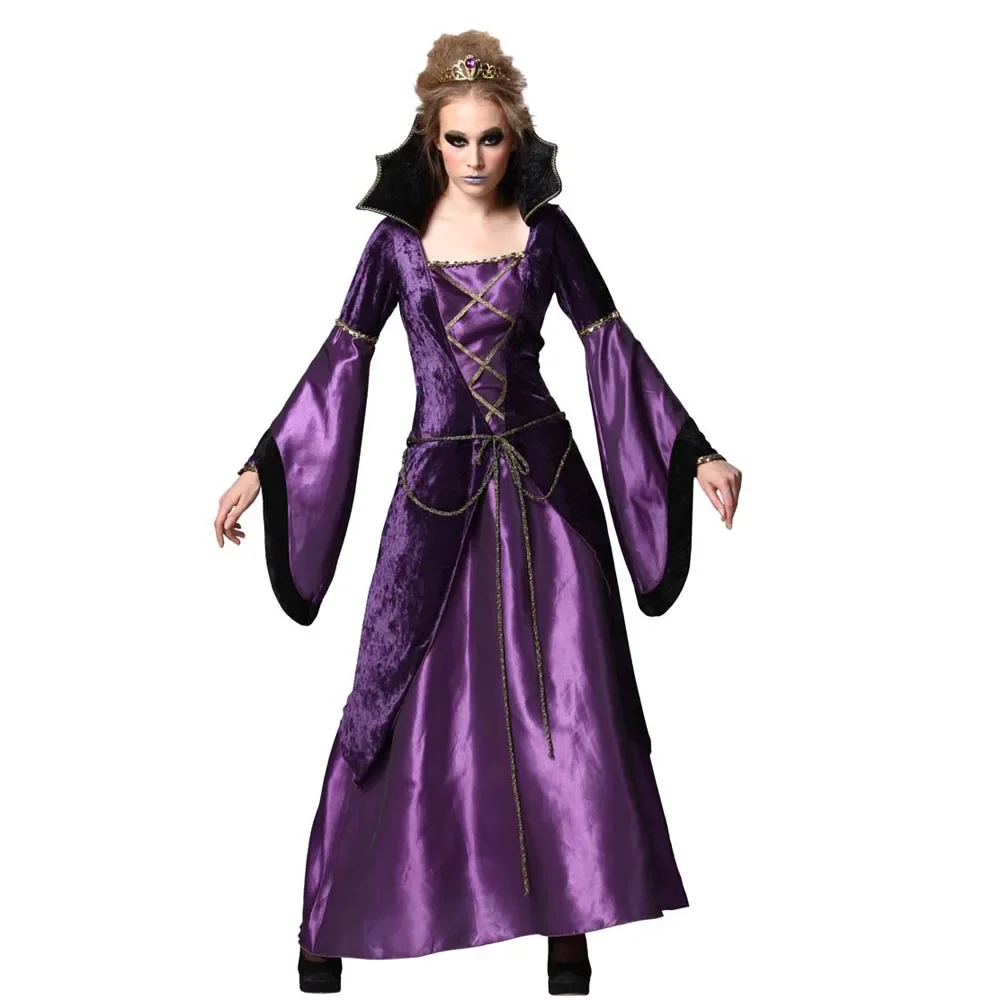 

Sexy Vampire Halloween Noble Queen Vampire Costume Sexy Gothic Halloween Carnival Party Fancy Dress Purple