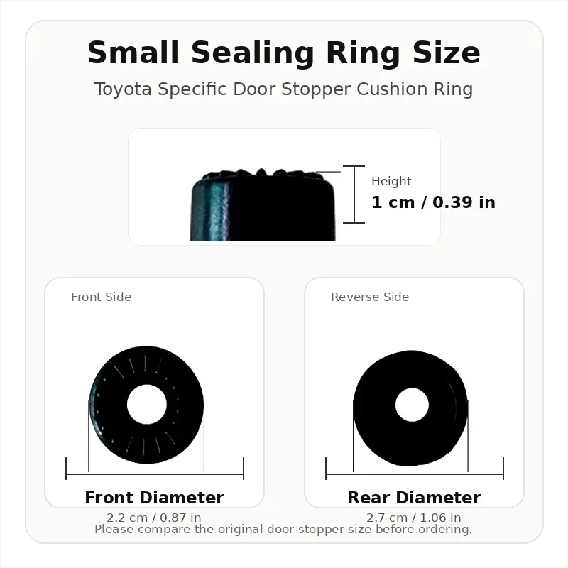 Car Door Stopper Cushion Ring for Toyota Alphard Vellfire 20 30 40 Series Silicone Shock Absorber Pads Anti Rattle Buffer - view 6
