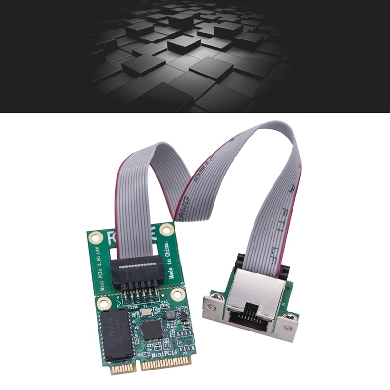 WISH Mini PCIE جيجابت بطاقة الشبكة منفذ واحد RJ45 بطاقة إيثرنت منفذ COM بطاقة إيثرنت LAN ثابتة للكمبيوتر الشخصي