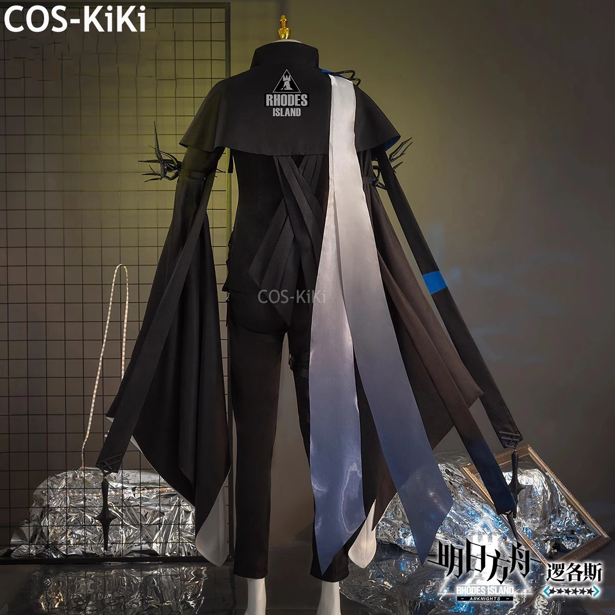 COS-KiKi Arknights Logos New Operator Game Suit Cool Handsome Uniform Cosplay Costume Halloween Party Role Play Outfit Men S-3XL