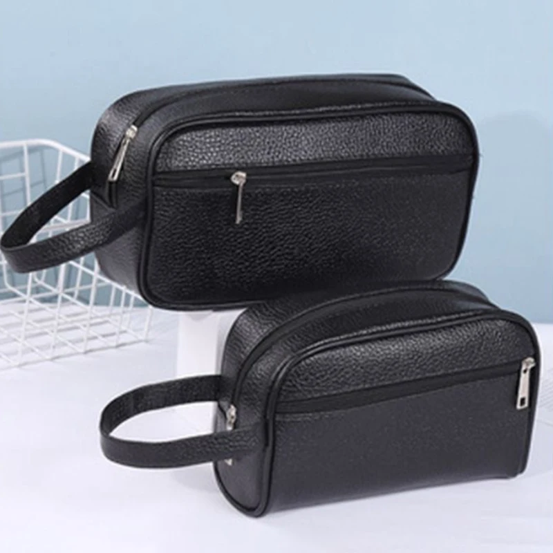 

Men Wallets Retro PU Leather Business Handbags Fashion Woman Coametics Bag Credit Mobile Phone Wristlet Bag