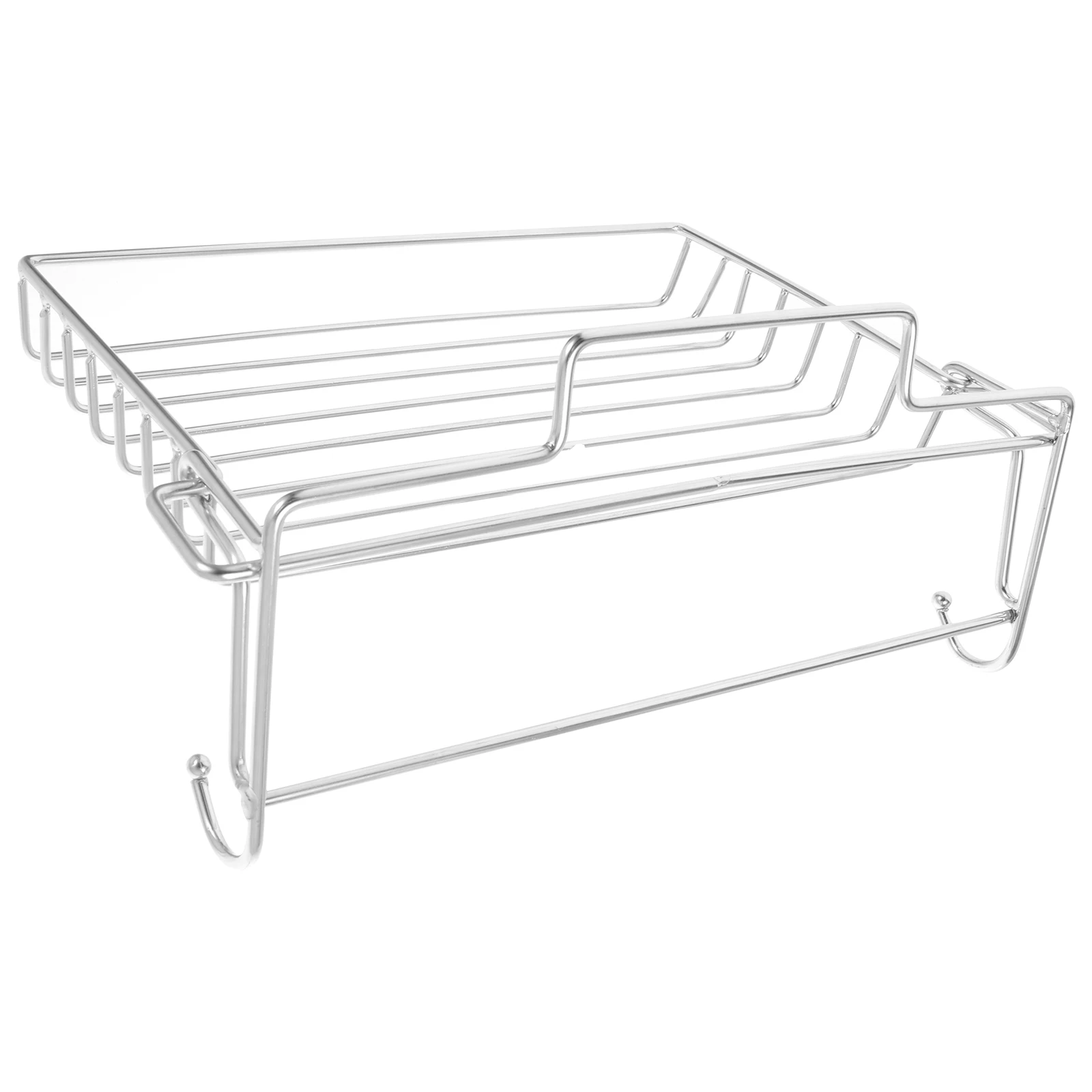 

Stainless Steel Folding Shelf Wall Mounted Bathroom ganizer Adhesive Nail Free Rack Metal Sundries Storage Kitchen Holder