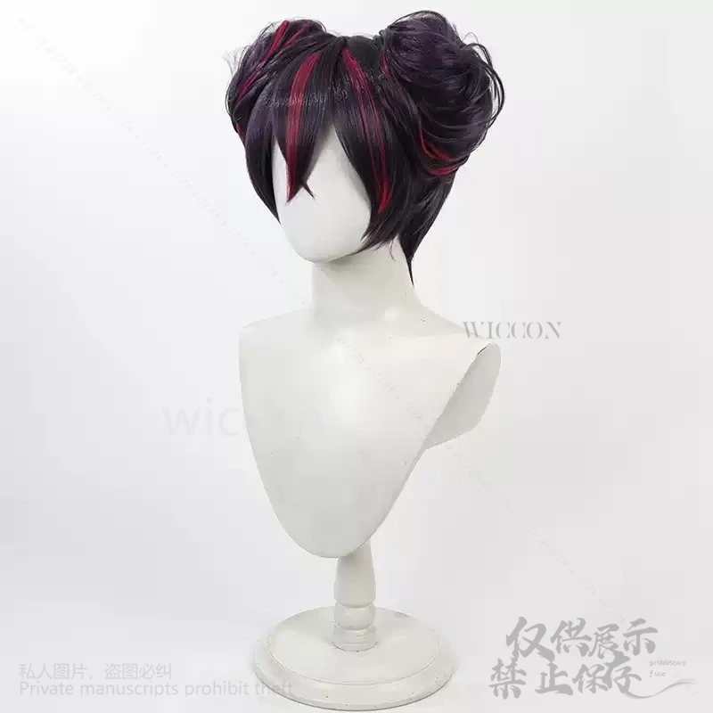 أنيمي لعبة NIKKE: آلهة النصر تأثيري كوينسي زي شعر مستعار مقاومة للحرارة الاصطناعية الشعر الوردي الأسود الباروكات مخصصة