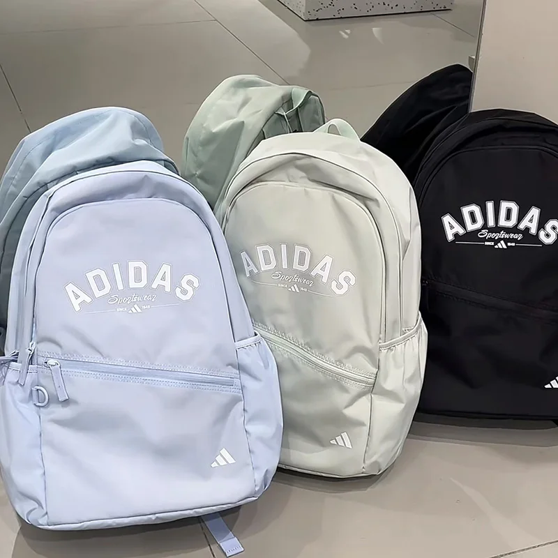 adidas-casual-student-backpack-elastic-side-pockets-outdoor-sports-travel-rucksack-ky9942