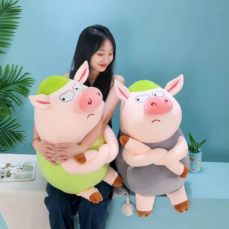 Jouet en peluche Kawaii, cochon câlin, poupée douce, Couple de porcs, Animal rempli, cadeau d'anniversaire pour enfants, grand oreiller mignon, décor pour enfants