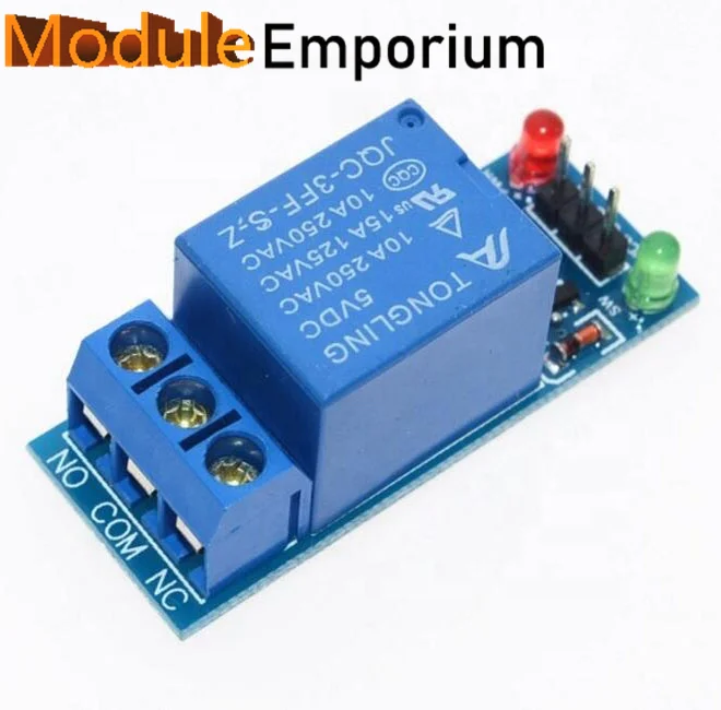 Módulo de relé de vía de carretera de un solo canal, disparador de bajo nivel, JQC-3FF-S-Z-05VDC, 5V