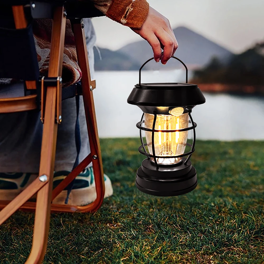 

Portable Solar Outdoor Camping Light IP44 Waterproof Suitable For Camping Lighting Outdoor Courtyard Decoration Light