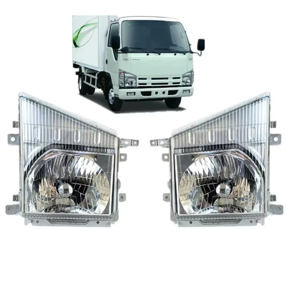 1Pc Car Front Bumper Headlight Headlamp Fog Light Driving Fog Lamp For Isuzu 100P Truck 2007-2024 12v Left/ Right Replacement