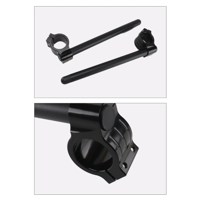 

96GB Versatile Clip On Handle Bars Motorcycle Handlebar Risers 52mm for best Control & Comfort in Various ridings Conditions