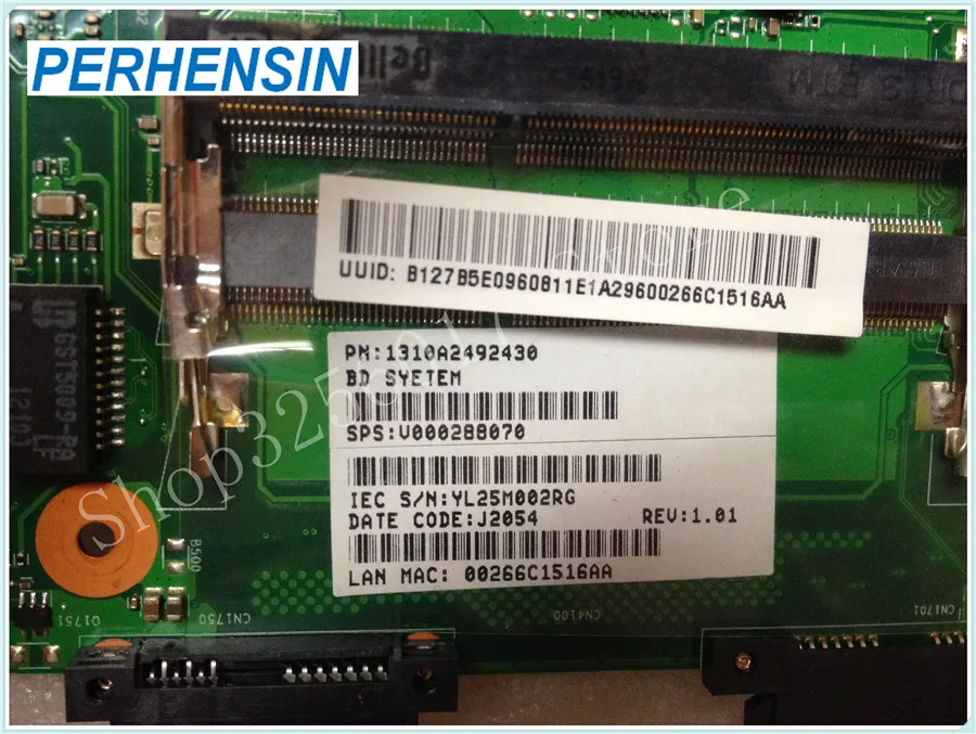 V000288070 toshiba untuk satelit P870 laptop motherboard HM76 100% uji OK gratis pengiriman